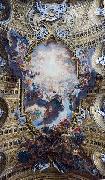 Giovanni Battista Gaulli Called Baccicio, The Worship of the Holy Name of Jesus, with Gianlorenzo Bernini, on the ceiling of the nave of the Church of the Jesus in Rome.